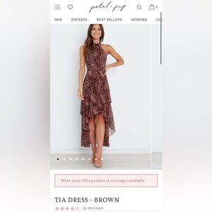 Petal & Pup Tia Dress - Brown (Size 4)